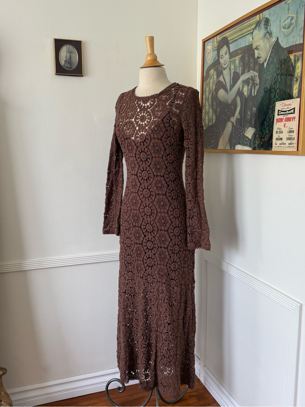 Spell Brown Crochet Dress - Picture 9 of 13
